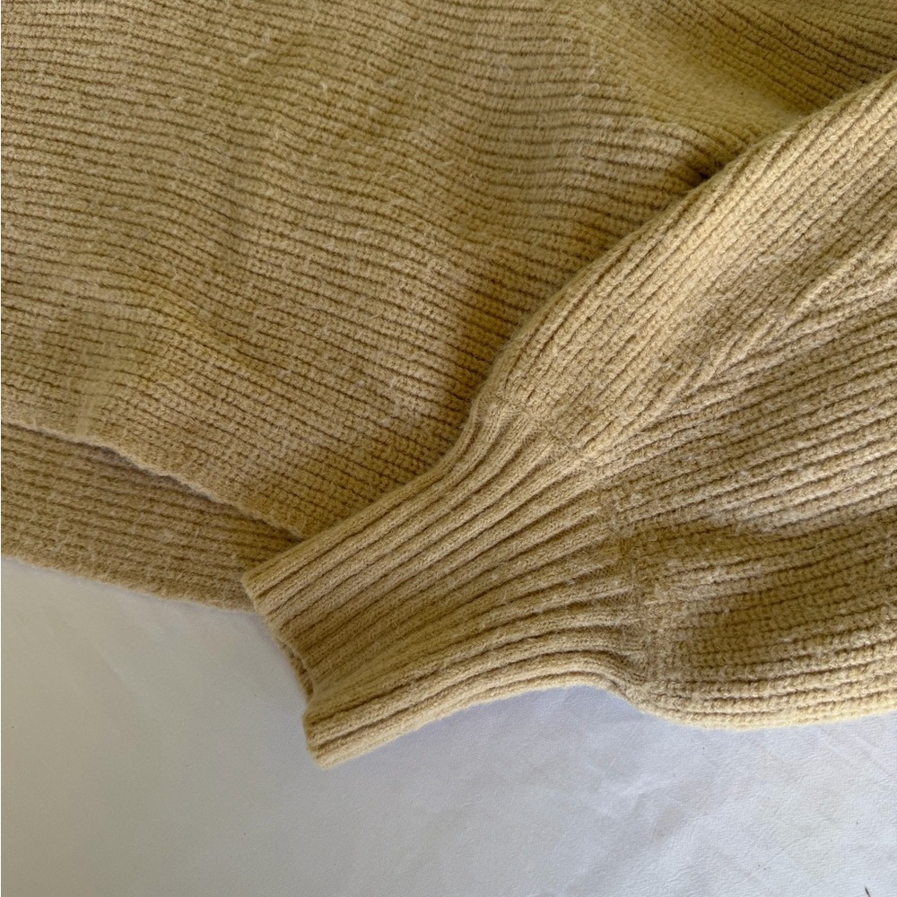 Princess Polly Beige Knit Collared Crop Sweater - Picture 3 of 4